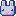 white bunny face with pink cheeks